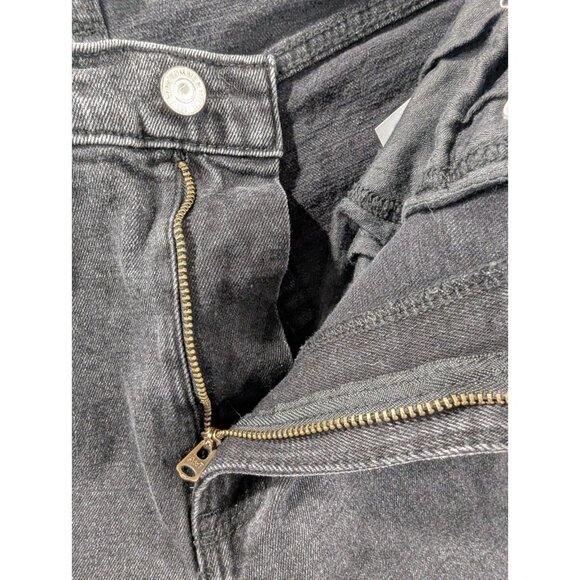 Abercrombie Fitch Jeans Womens Size 28 Black Ankle Straight High Rise Distressed - Picture 13 of 15